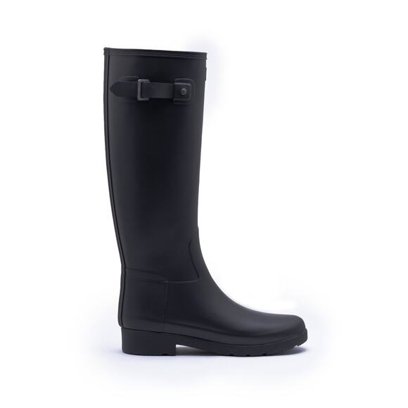 Hunter Womens Refined Slim Fit Rain Boots - 7 Black - Picture 2 of 5
